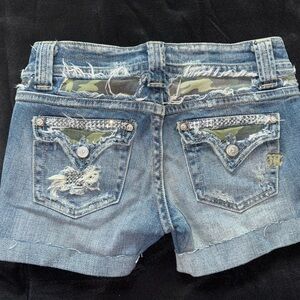 Miss Me Blue Jean Shorts Light Wash Casual